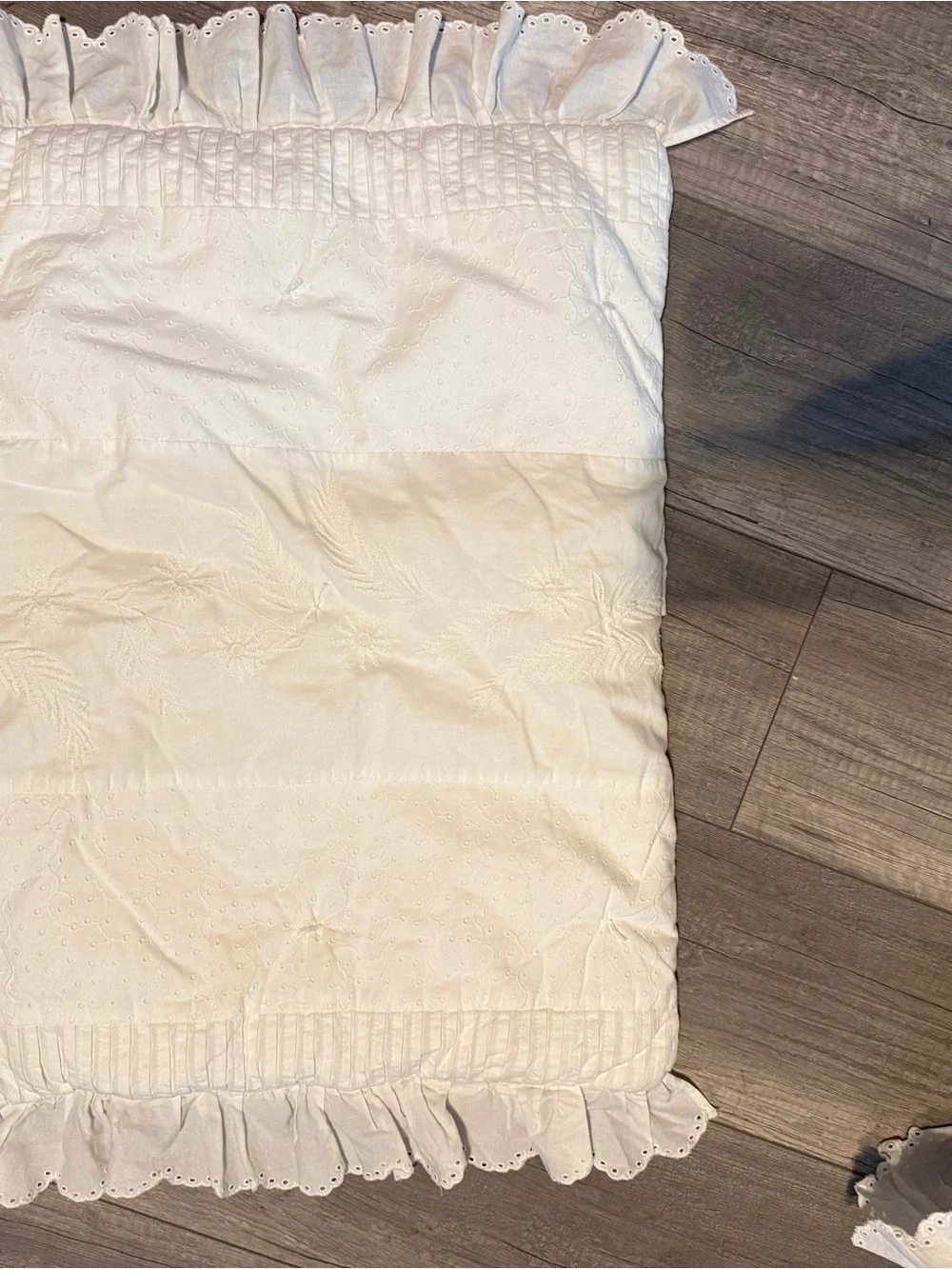 LoveShackFancy Eyelet Twin XL Quilt and Sham